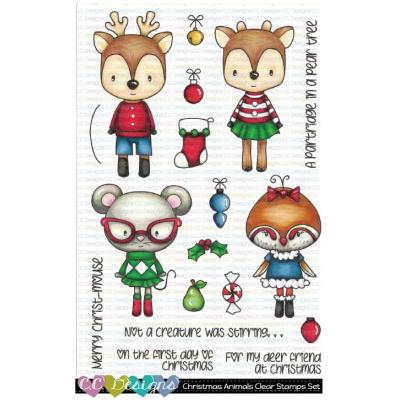 C.C. Designs Clear Stamps - Christmas Animals